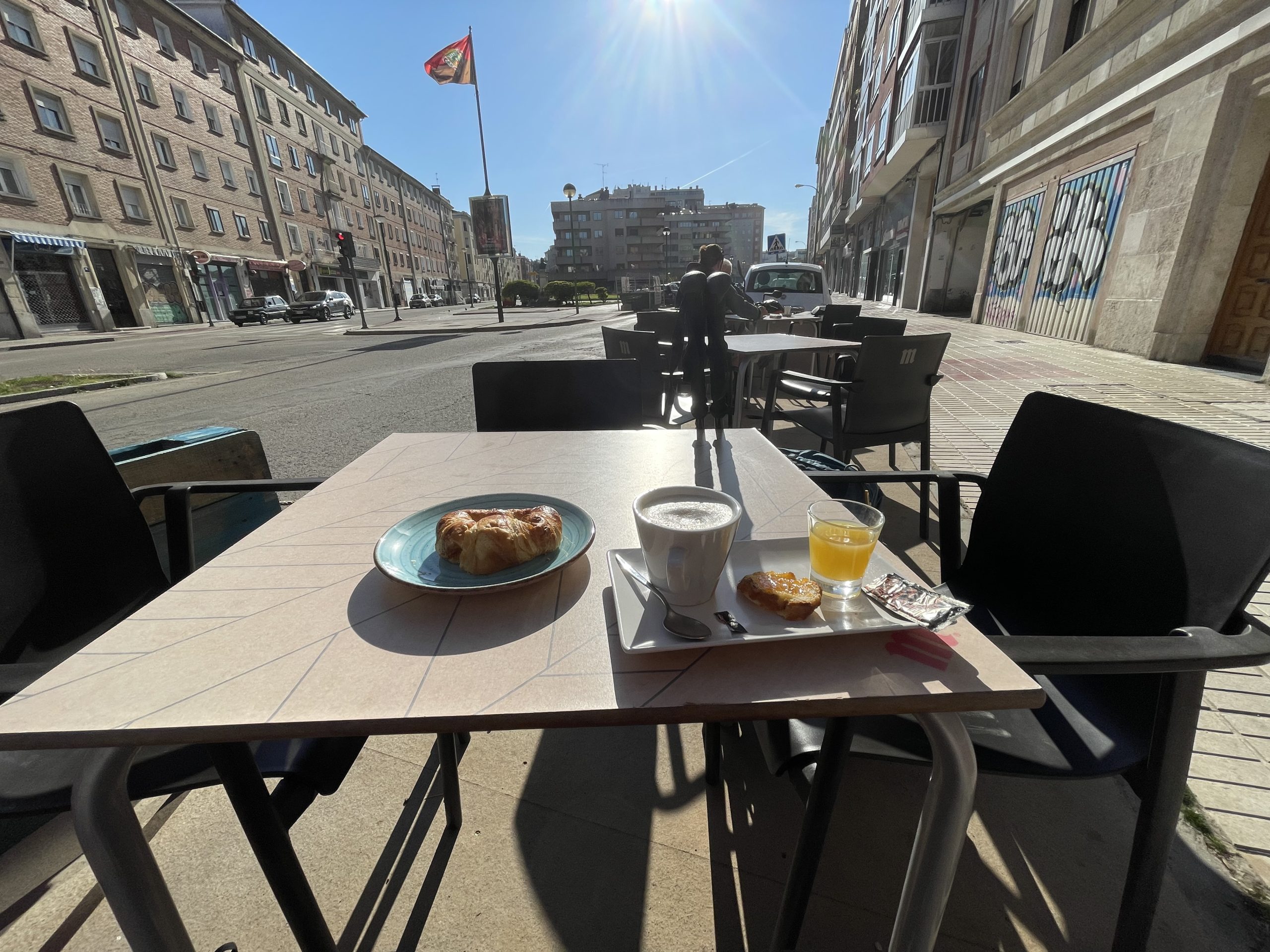 Colazione prima di uscire da Burgos
